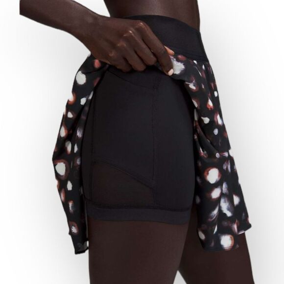 Lululemon Court Rival High-Rise Skirt in Haze Dot Inverse Orange Multi Size 6 - Picture 3 of 9